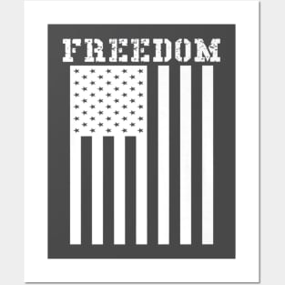 Freedom American Flag Graphic Patriotic Usa Pride Posters and Art